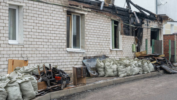 Professional Fire Damage Assessment technician working in Spotswood, NJ